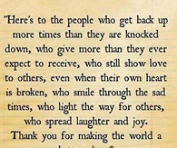 here's to the people