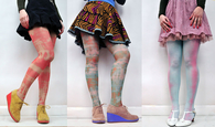 How to tie dye your legs