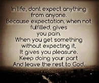 in life