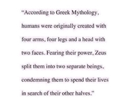 According to Greek Mythology