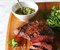 Sliced steak
