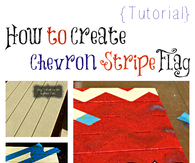 DIY Chevron Stripe Flag