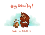 Happy Fathers Day, thanks for bearing me