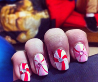 Peppermint stud nails