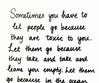 Sometimes you have to let people go