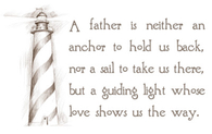 A father is an anchor