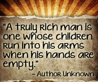 A truly rich man