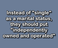 Instead of single