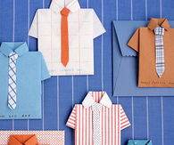 Folded shirt card