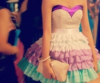 Pastel Ruffled Party Dress