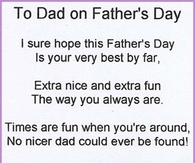 To Dad on Fathers Day