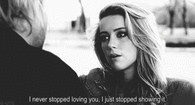 I never stopped loving you