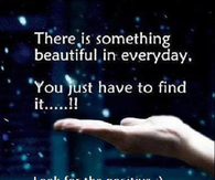 Look for the positive