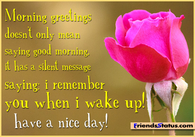 Morning greetings