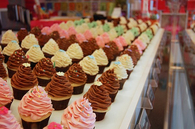Batches of cupcakes