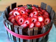 Strawberries and kit kats