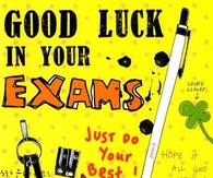 Good luck in your exams