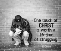 One touch of Christ
