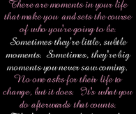 moments in life