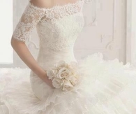 Lace & Ruffles Wedding Gown