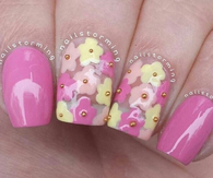 Floral nails