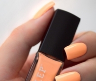 Orange square nails