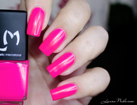Hot pink nails