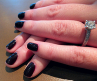 Black gloss nails
