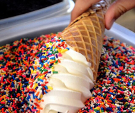 Sprinkled ice cream