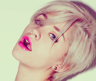 Blonde pixie cut
