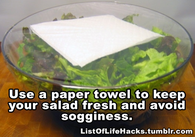 Keep your salad fresh