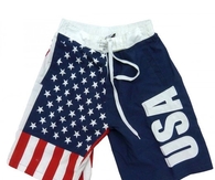 USA American Flag Men's Swim wear