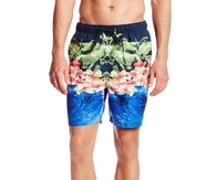Nautica Men's Beach Scene Print Swim Trunks