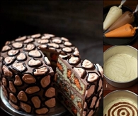 DIY Creative Leopard Cake