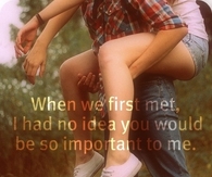When we first met