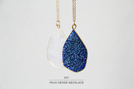 DIY Faux Geode Necklace