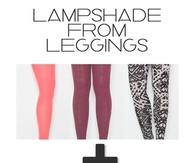 Lampshade from leggings