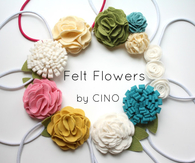 Felt flowers