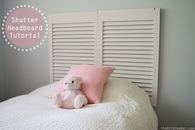 Shutter headboard tutorial