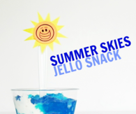 Summer skies jello snack