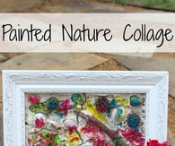 Painted nature collage