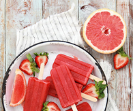 Strawberry popsicles