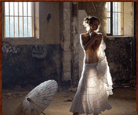 Woman in White Skirt