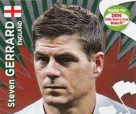 Steven Gerrard of England sports card
