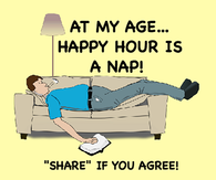 happy hour is a nap