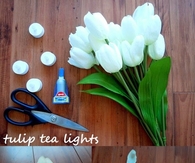 DIY Tulip Tea Lights