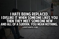 Being Replaced