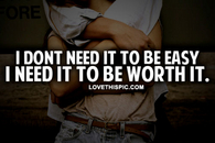 Being Worth It