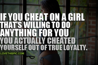 Cheated