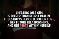 Cheating On A Girl